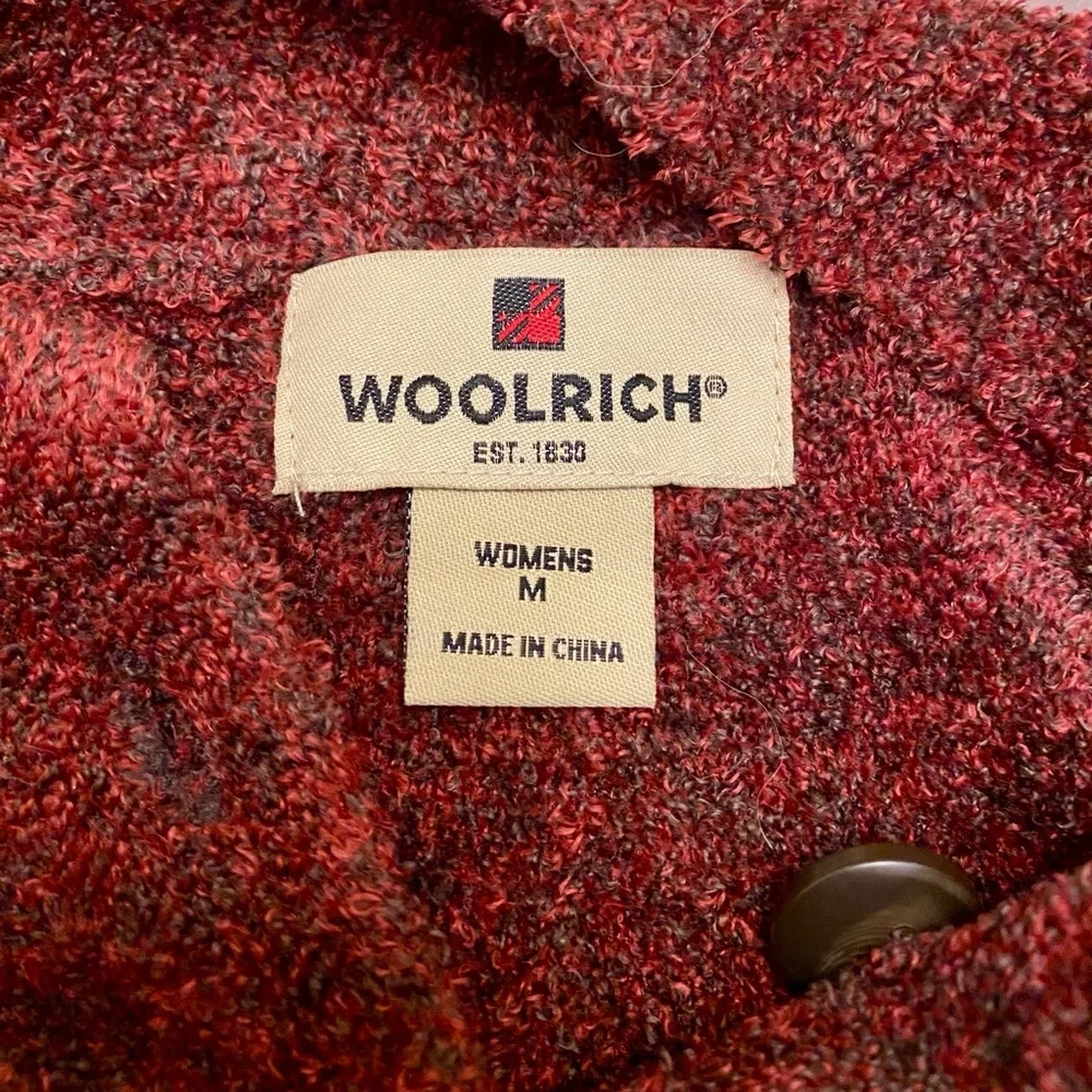 Woolrich Women’s StillCreek Red Brown Mock Neck Long Sleeve Casual Sweater SZ M